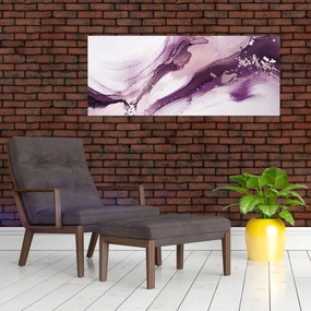 Kép - Lila folyadék művészet (120x50 cm)