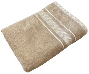 Frottír törölköző deluxe Monaco barna 70x140cm TiaHome