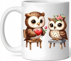 Látványos Bagoly Bögre Szerelmes Baglyok Kerámia Doboz 330ml