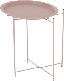 Kisasztal levehető tálcával, nude rózsaszín, RENDER
