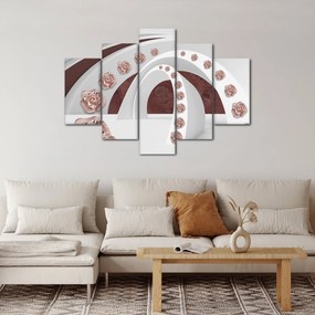 Kép - 3D ívek virágokkal (150x105 cm)