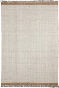 Krémszínű kézi szövésű gyapjú szőnyeg 160x230 cm Brina – Kave Home