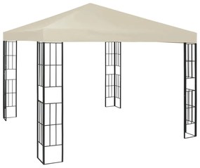 krémszínű pavilon 3 x 3 m