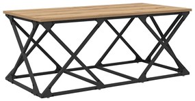 Dohányzóasztal kézműves tölgy 100 x 49 x 40 cm Faanyag