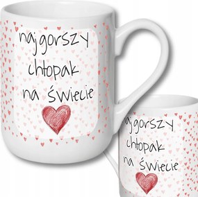 Bögre A Világ Legrosszabb Fiúja 330ml Valentin Napi Ajándék Neki