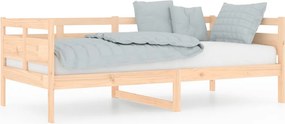 vidaXL tömör fenyőfa kanapéágy 90 x 190 cm