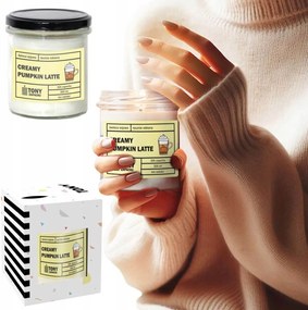 Szója illatgyertya Krémes Sütőtök Latte őszi hangulat az otthonodban