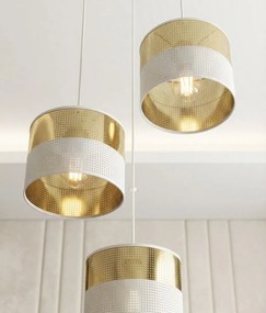 Emibig modern függeszték lux fehér arany emi1650/3prem