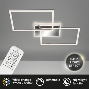 Brilo - LED Dimmelhető felületre szerelhető csillár FRAME 2xLED/20W/230V 2700-6500 + távirányító