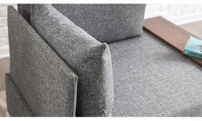 TULA szürke balos sarokfotel