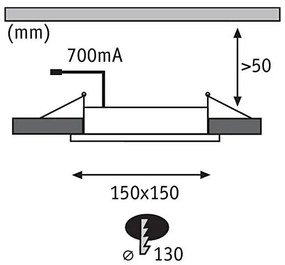 Paulmann 92696 - KÉSZLET 3xLED/8W Dimmelhető függesztett mennyezeti lámpa DICE 230V