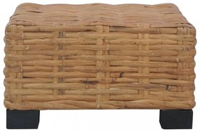 természetes rattan dohányzóasztal 47 x 47 x 28 cm