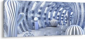 Kép - 3D absztrakció (120x50 cm)