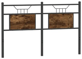 füstös tölgy színű szerelt fa és acél fejtámla 137 cm