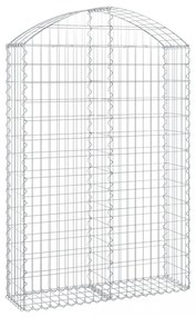 íves horganyzott vas gabion kosár 100x30x140/160 cm