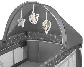 Lionelo - Utazó kiságy SVEN PLUS szürke