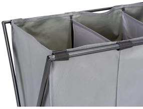 WENKO 71297800 - TRIO mosókosár 69x76 cm szürke/fekete