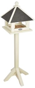 Fa madáretető állvány, fehér, 132 cm