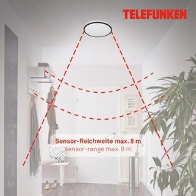 Telefunken 318305TF - LED Fürdőszobai mennyezeti lámpa LED/16W/230V átm. 28 cm