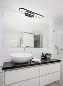 Matt fekete LED fali lámpa (hosszúság 60 cm) Gianni – Trio