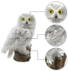 LED napelemes kerti lámpa - bagoly, 14 cm