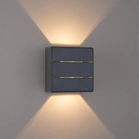 Brilagi -LED kültéri fali lámpatest DOUBLERAY LINE LED/6W/230V antracit IP54