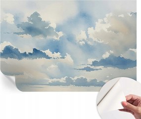 DekoratĂv öntapadĂłs fotĂłtapĂ©ta HĂĄlĂłszobĂĄba Mennyei felhĆk 104x70