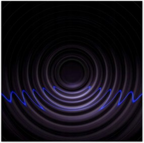 Poszterek 100x100 Zenei hullámok