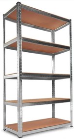 monzana® Polc 170x75x30 cm - ezüst