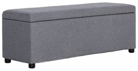 világosszürke poliészter pad tárolórekesszel 116 cm
