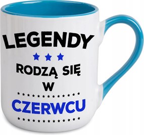 Fehér Bögre Kék Belseje A Legendák Júniusban Születnek A Fiúnak