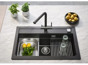 ALVEUS 1139808 - Mosogató csap AGUILA 33,3 cm gránit/fekete