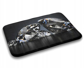 Divatos nedvszívó fürdőszoba szőnyeg Gyémántok 75x45 cm