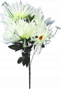 Csokor 7 Mesterséges Fehér Őszirózsa Dekoráció Élő Váza 54CM