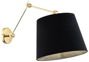 Argon 4898 - Fali lámpa ZAKYNTOS PLUS 1xE27/15W/230V fekete/arany