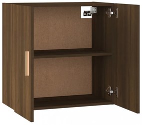 barna tölgyszínű szerelt fa faliszekrény 60 x 30 x 60 cm