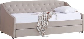 Kihúzható ágy, barnásszürke Taupe, ALODA