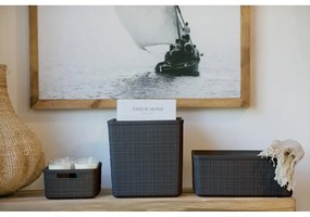 Jute sötétszürke tárolókosár, 5 l - Curver