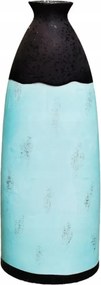 Dekoratív kerámia váza türkiz 56cm