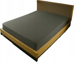 Gumis Jersey Lepedő 80X200 Sötétszürke