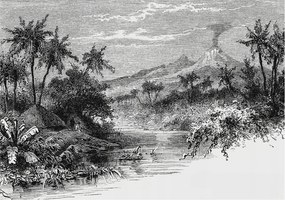 Fotótapéta Flizelina Dekoratív az irodába Egzotikus panoráma 208x146 Ragasztó