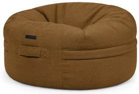 Barna buklé babzsákfotel Roll 105 – SLOWDOWN