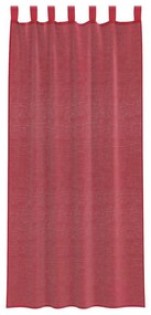 2 db borvörös fátyolfüggönyök hurokkal 140x225 cm