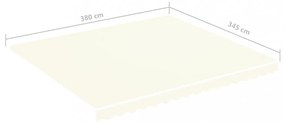krémszínű csere napellenző ponyva 4 x 3,5 m