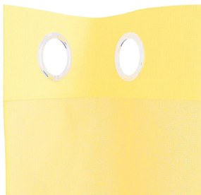 2 db sárga színű fátyolfüggönyök rojtokkal