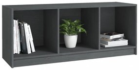 szürke tömör fenyőfa TV-szekrény 104 x 33 x 41 cm