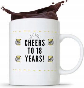 Bögre Tökéletes Ajándék Születésnapra 18 18-es 18-as évek fotónyomtatással