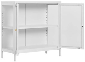 Fehér fém tálalószekrény 80x80 cm Dalby – House Nordic