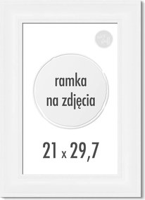 Képkeret 21x29,7 cm 29,7x21 A4 fehér