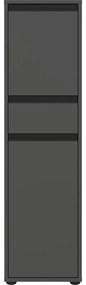 Antracitszürke magas keskeny fürdőszoba szekrény 33x121 cm Lemont – Germania